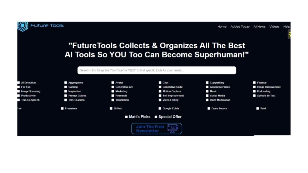 All AI Tools in One Website Free: The Ultimate Guide to AI-Powered Efficiency 1 Future Tools